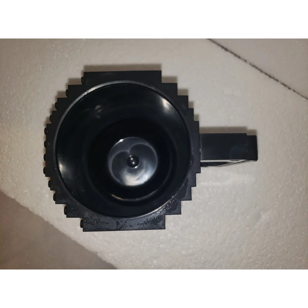 VETSKY Build on Brick Coffee Mug Novelty Cup in Black